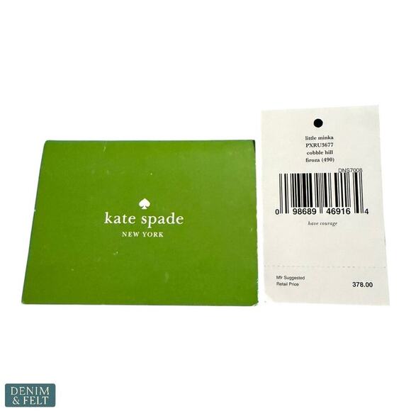 Kate Spade Cobble Hill Little Minka Blue Leather Shoulder Bag Handbag/Purse - Picture 15 of 16